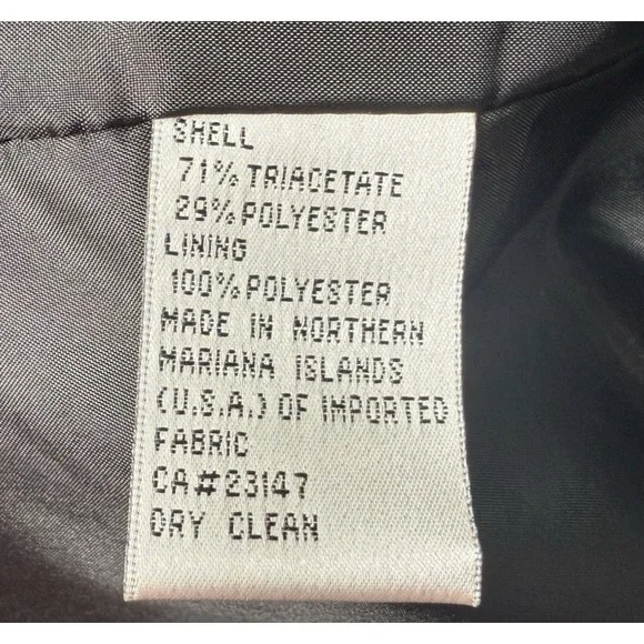 Vintage Talbots Jacket Blazer Black Button Up Pockets Lined Womens Sz 12 Petite - Picture 5 of 8